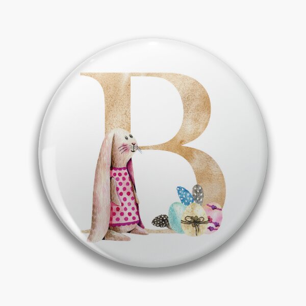 Item preview, Watercolor easter letter B designed and sold by tapilipa.