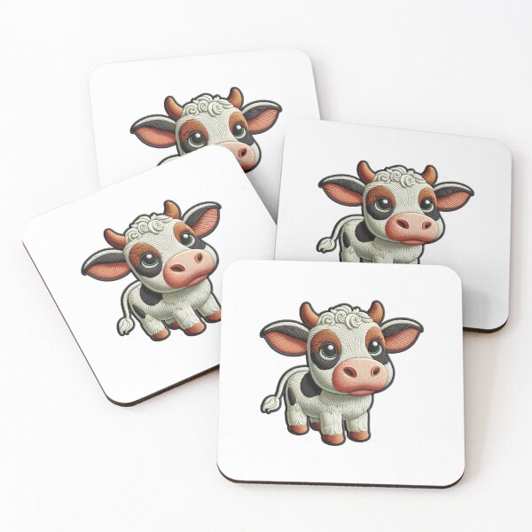 Item preview, Embroidered Baby Cow - Cute and Handmade designed and sold by Gamegiftscustom.