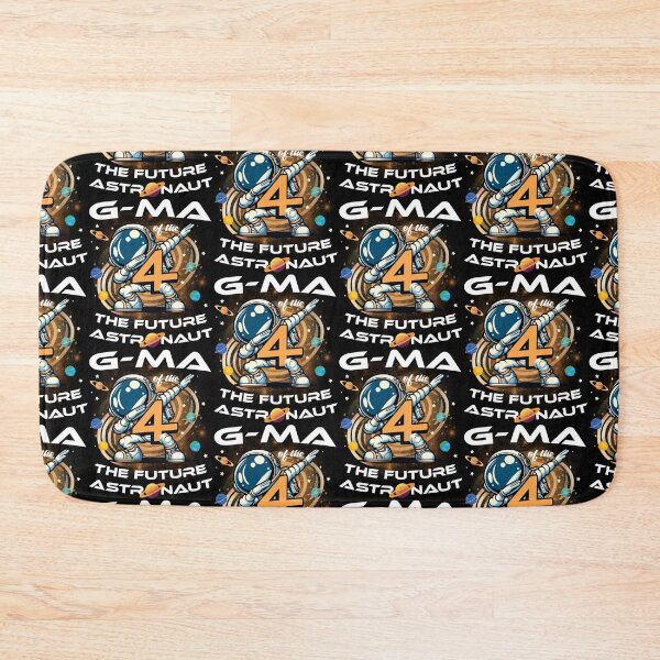 Item preview, G-ma Of The Birthday Boy 4 Years Future Astronaut Theme designed and sold by Jungle Hub.