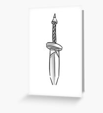 Sword Greeting Card
