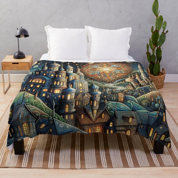 Item preview, fantasy cityscape at night 1 designed and sold by Random Designs.