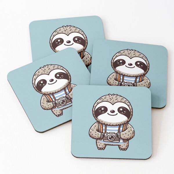 Item preview, Sloth tourist with photo camera designed and sold by AnnArtshock.