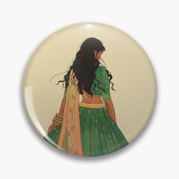 Item preview, Indian woman art flower ,Tamil Girl,Desi designed and sold by Rockwpapart.