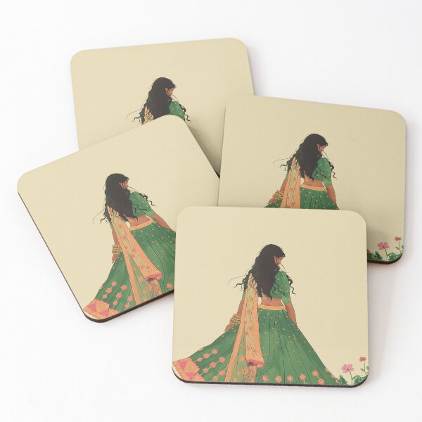Item preview, Indian woman art flower ,Tamil Girl,Desi designed and sold by Rockwpapart.
