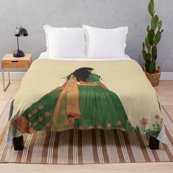 Item preview, Indian woman art flower ,Tamil Girl,Desi designed and sold by Rockwpapart.