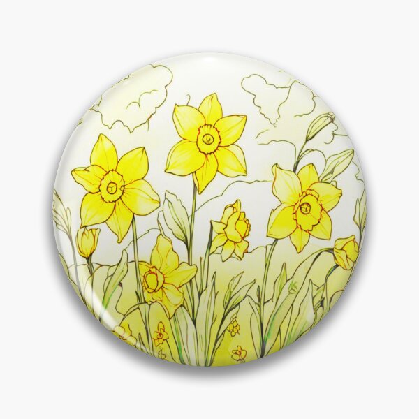 Item preview, Daffodils in a field designed and sold by Flowersonstuff.