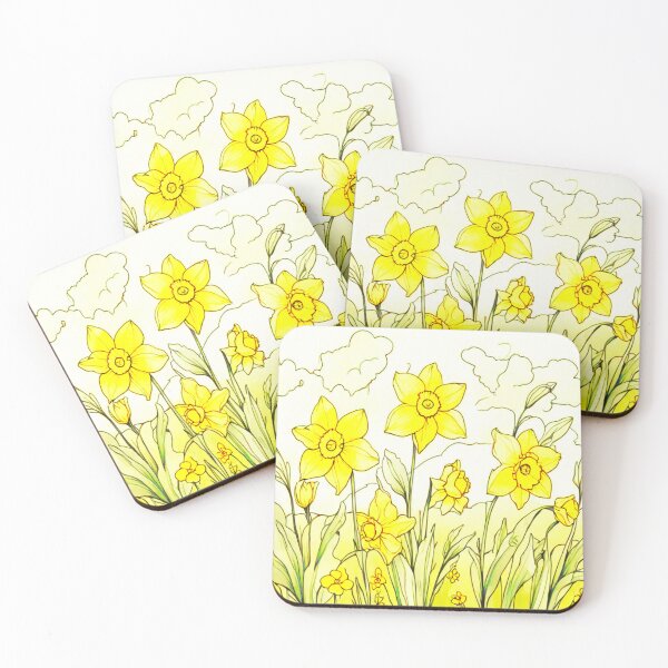 Item preview, Daffodils in a field designed and sold by Flowersonstuff.