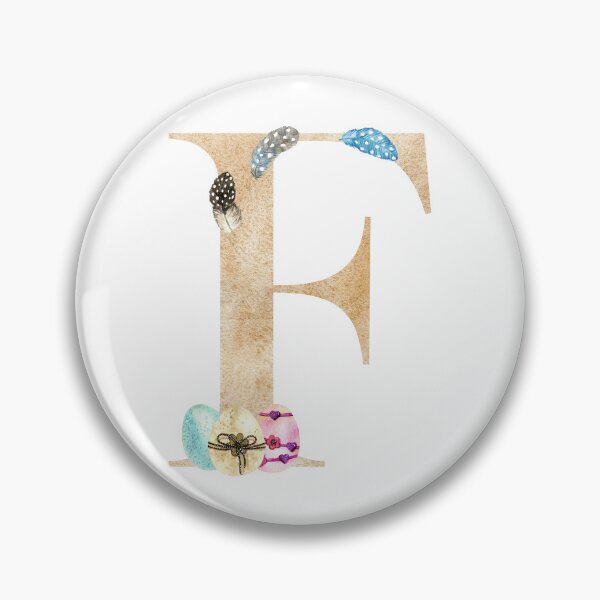 Item preview, Watercolor easter letter F designed and sold by tapilipa.
