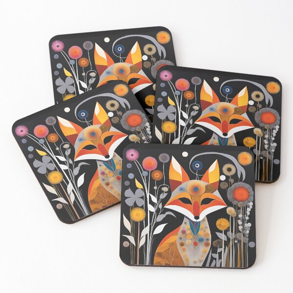 Item preview, Fantasy Cute Vivid Abstract Cubist Fox designed and sold by HumusArt.