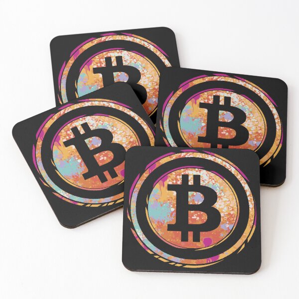 Item preview, Bitcoin Aquarell Color Splatter designed and sold by Ecmoprints.