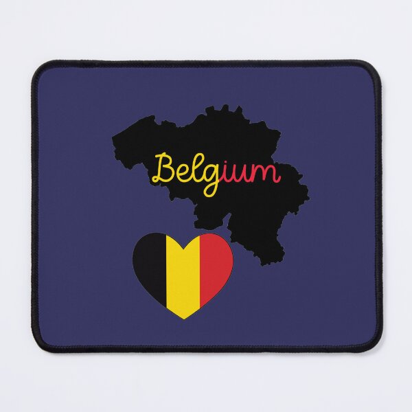 Item preview, Belgium Flag Map designed and sold by AnimalsDH305.