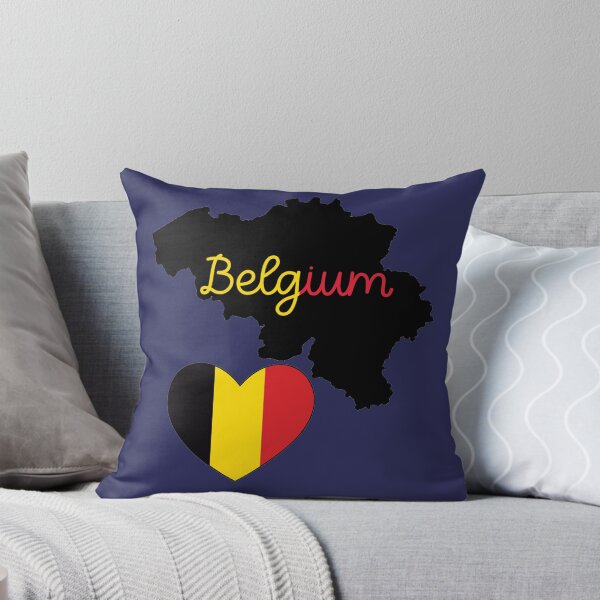 Item preview, Belgium Flag Map designed and sold by AnimalsDH305.