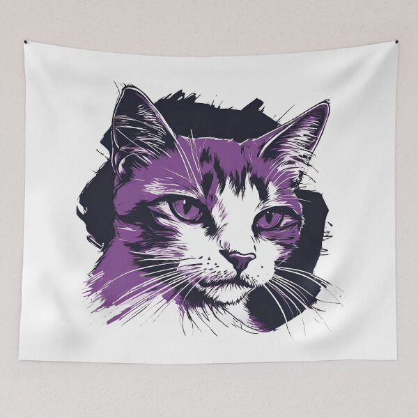 Item preview, Stylish Cat Portrait designed and sold by letsgetinspired.