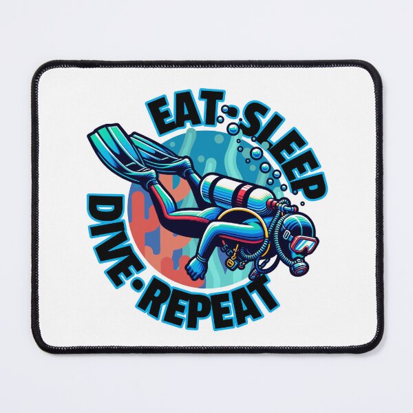 Item preview, Eat Sleep Dive Repeat designed and sold by Studio Bankai.