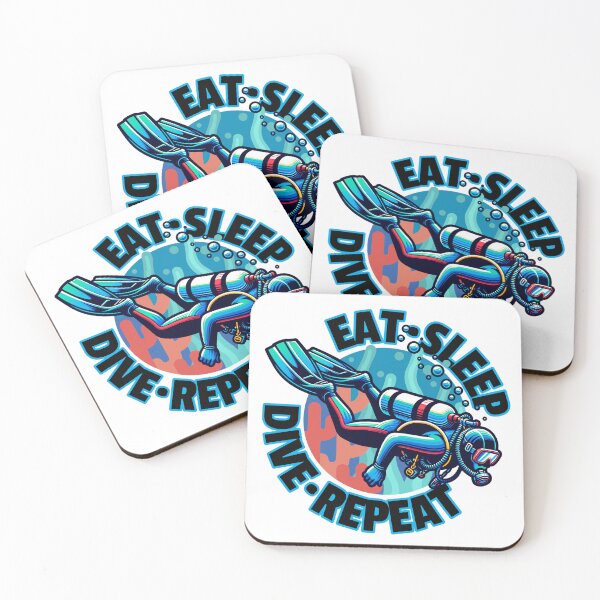Item preview, Eat Sleep Dive Repeat designed and sold by Studio Bankai.