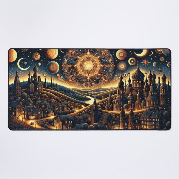 Item preview, Fantasy cityscape at night 2 designed and sold by Random Designs.