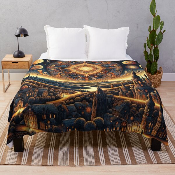 Item preview, Fantasy cityscape at night 2 designed and sold by Random Designs.