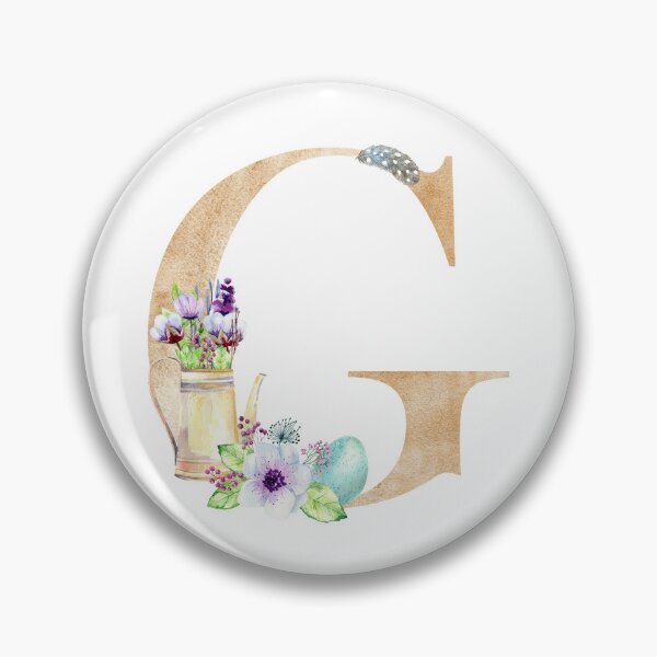 Item preview, Watercolor easter letter G designed and sold by tapilipa.