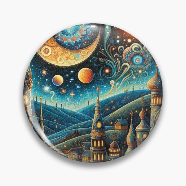 Item preview, Fantasy cityscape at night  designed and sold by Random Designs.
