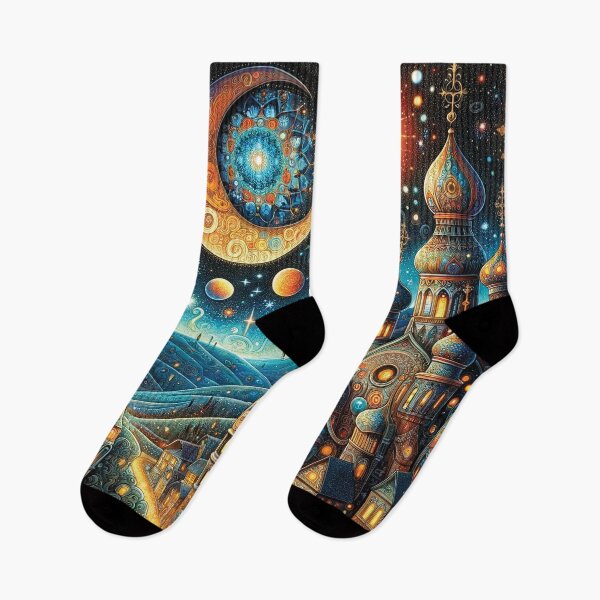 Item preview, Fantasy cityscape at night  designed and sold by Random Designs.