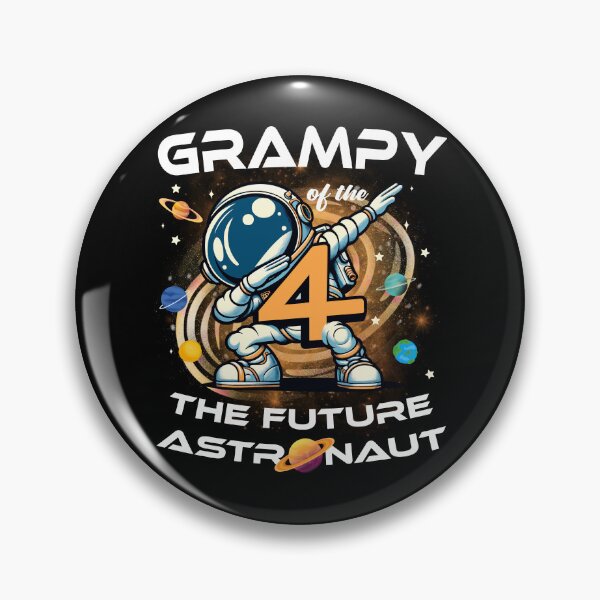 Item preview, Grampy Of The Birthday Boy 4 Years Future Astronaut Theme designed and sold by Jungle Hub.