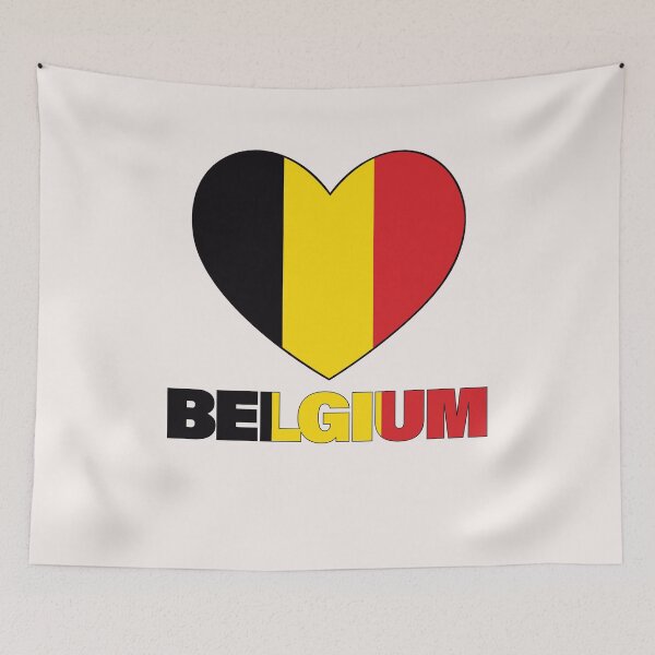 Item preview, Belgium Flag Map designed and sold by AnimalsDH305.
