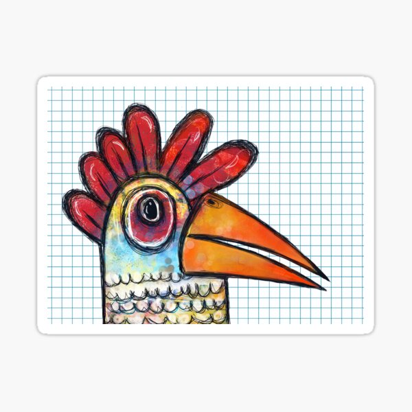 Chicken Scratch Sticker