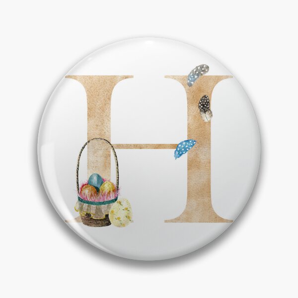 Item preview, Watercolor easter letter H designed and sold by tapilipa.