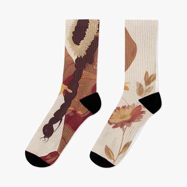 Item preview, Indian woman art in flower designed and sold by Rockwpapart.