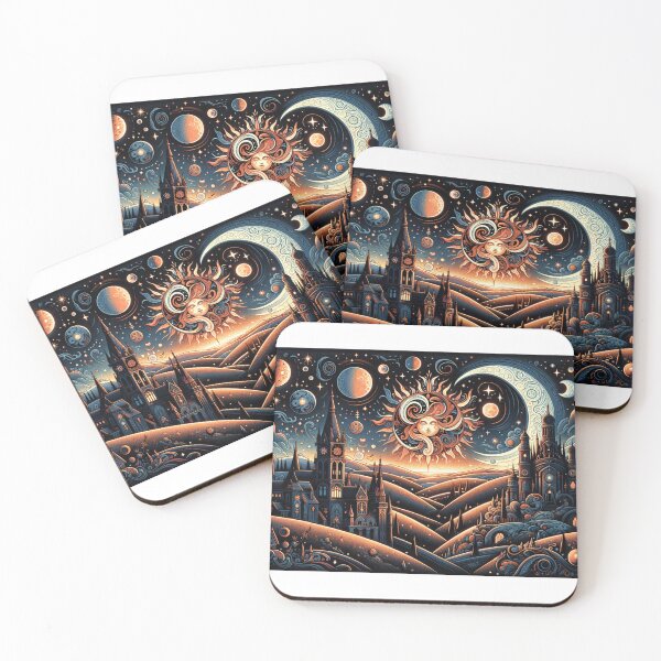 Item preview, Fantasy cityscape at night 4 designed and sold by Random Designs.