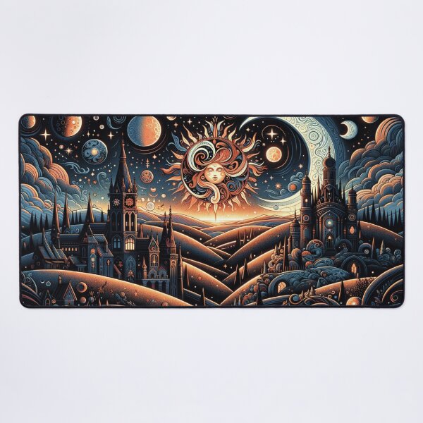 Item preview, Fantasy cityscape at night 4 designed and sold by Random Designs.