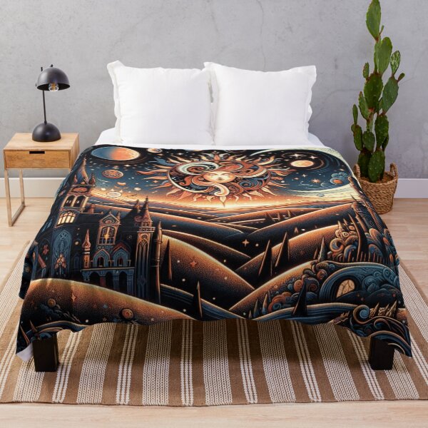 Item preview, Fantasy cityscape at night 4 designed and sold by Random Designs.