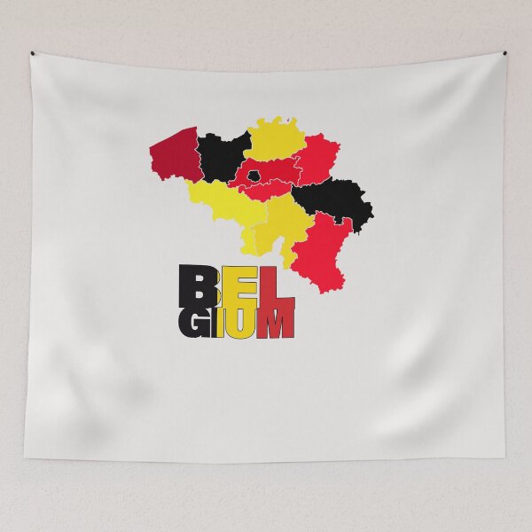 Item preview, Belgium Flag Map designed and sold by AnimalsDH305.