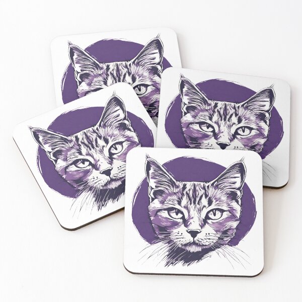 Item preview, Stylish Cat Portrait designed and sold by letsgetinspired.