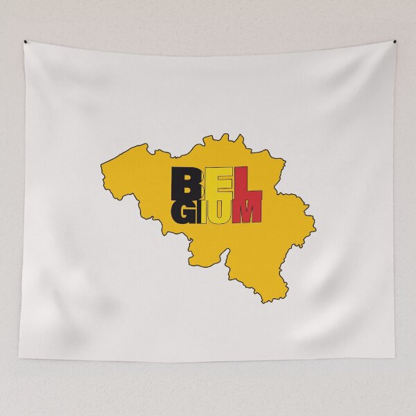 Item preview, Belgium Flag Map designed and sold by AnimalsDH305.