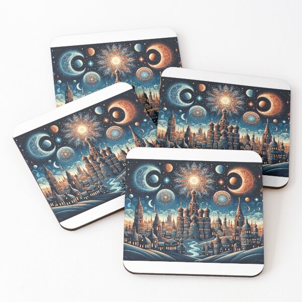 Item preview, Fantasy cityscape at night 5 designed and sold by Random Designs.