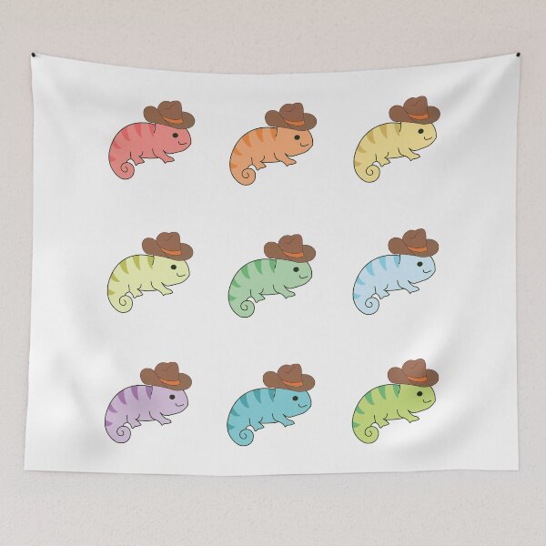 Item preview, cute western cowboy Chamaeleon bundle designed and sold by CuteArtPack.
