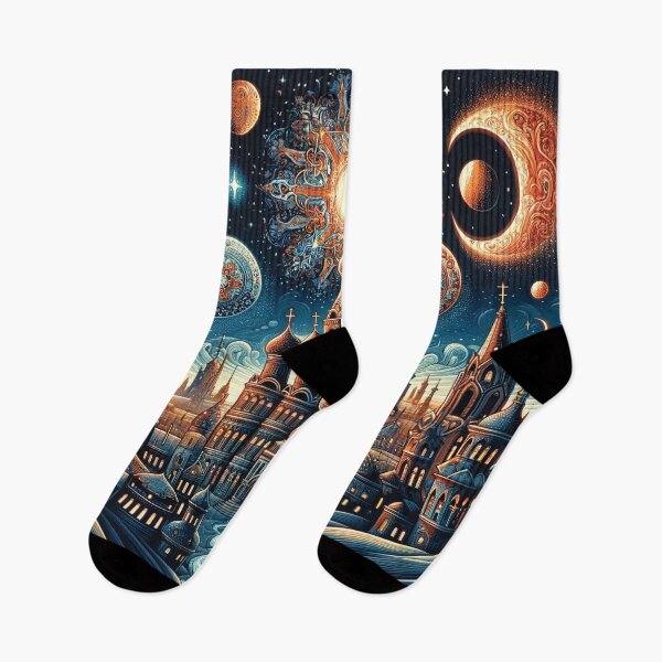 Item preview, Fantasy cityscape at night 5 designed and sold by Random Designs.