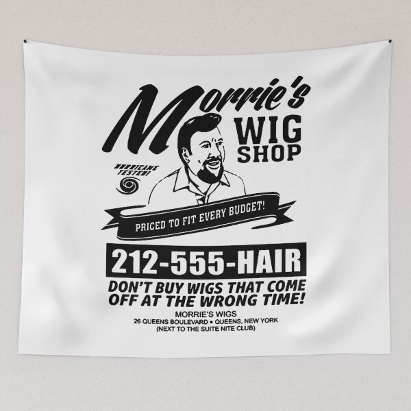 Item preview,  Morries Wig Shop Wigs Commercial Goodfellas Billy Batts Joe Pesci Tommy Devito The Godfather Chicago Mob Mafia Movie Trilogy Tee Las Vegas designed and sold by CarsonGusi.