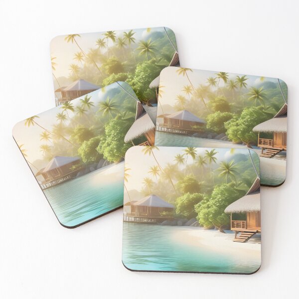 Item preview, Tropical island designed and sold by ShopMaxiDesigns.