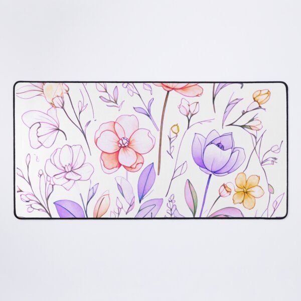 Item preview, Watercolour string flowers designed and sold by Flowersonstuff.