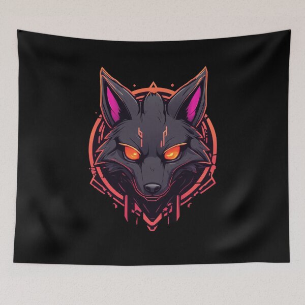 Item preview, Neon Megitsune, Fox God, Kitsune, Fan Art  designed and sold by Burn-Ego.