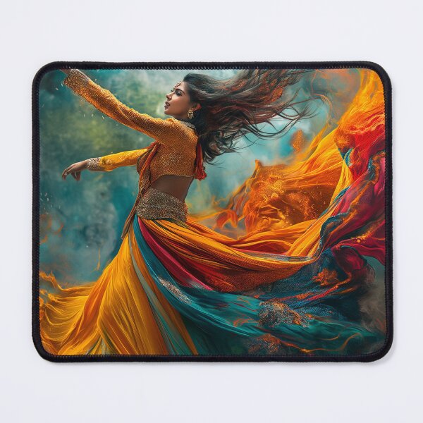 Item preview, Indian woman painting dance  designed and sold by Rockwpapart.