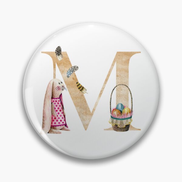 Item preview, Watercolor easter letter M designed and sold by tapilipa.