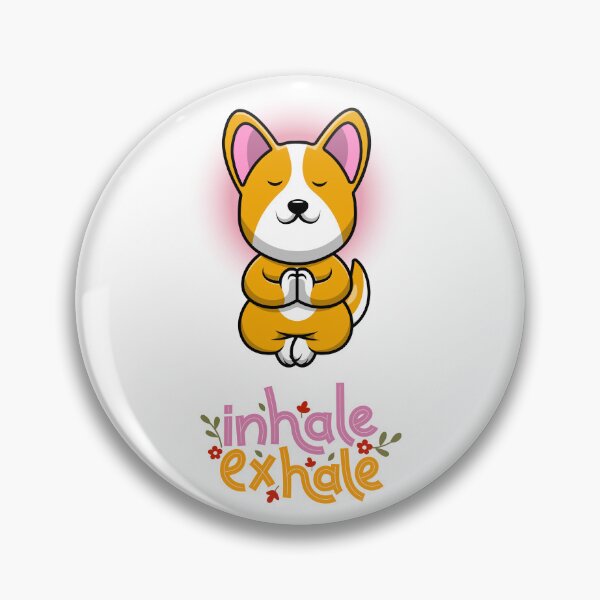 Item preview, Inhale exhale: Cute Dog Yoga Spiritual Design  designed and sold by REALKIRAN.