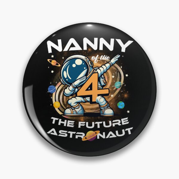 Item preview, Nanny Of The Birthday Boy 4 Years Future Astronaut Theme designed and sold by Jungle Hub.