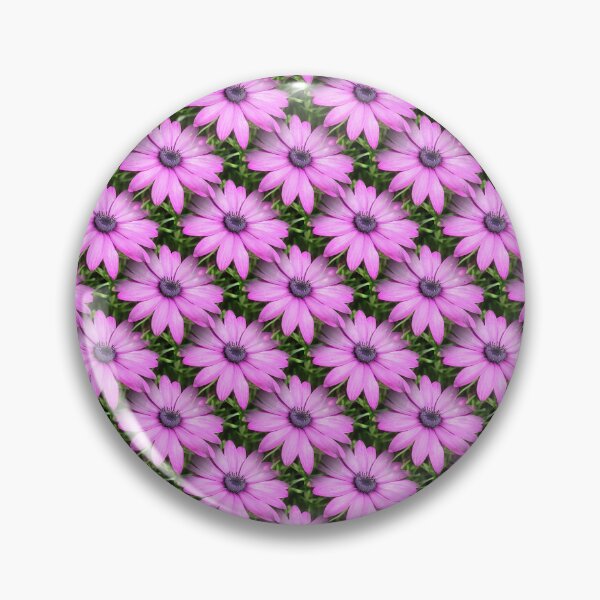 Item preview, Single Pink African Daisy Against Green Foliage Pattern designed and sold by taiche.