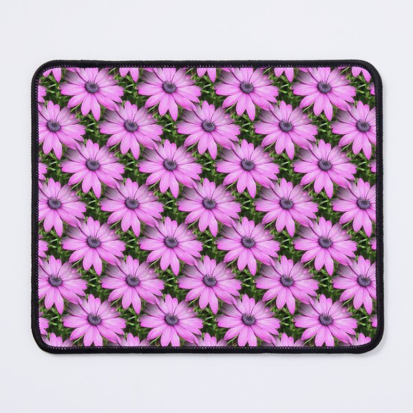 Item preview, Single Pink African Daisy Against Green Foliage Pattern designed and sold by taiche.