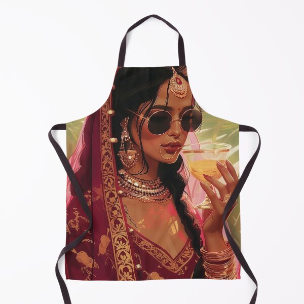 Item preview, Modern Indian Woman Drinking Art designed and sold by Rockwpapart.