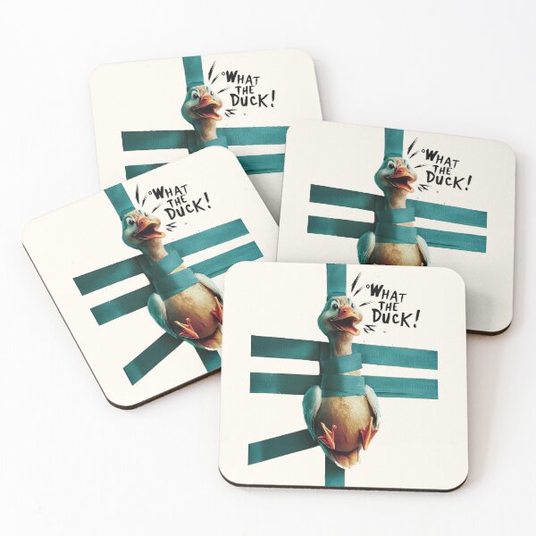 Item preview, "what the duck", FUNNY  illustration, photo, painting, cinematic, poster designed and sold by AdesignTEE.